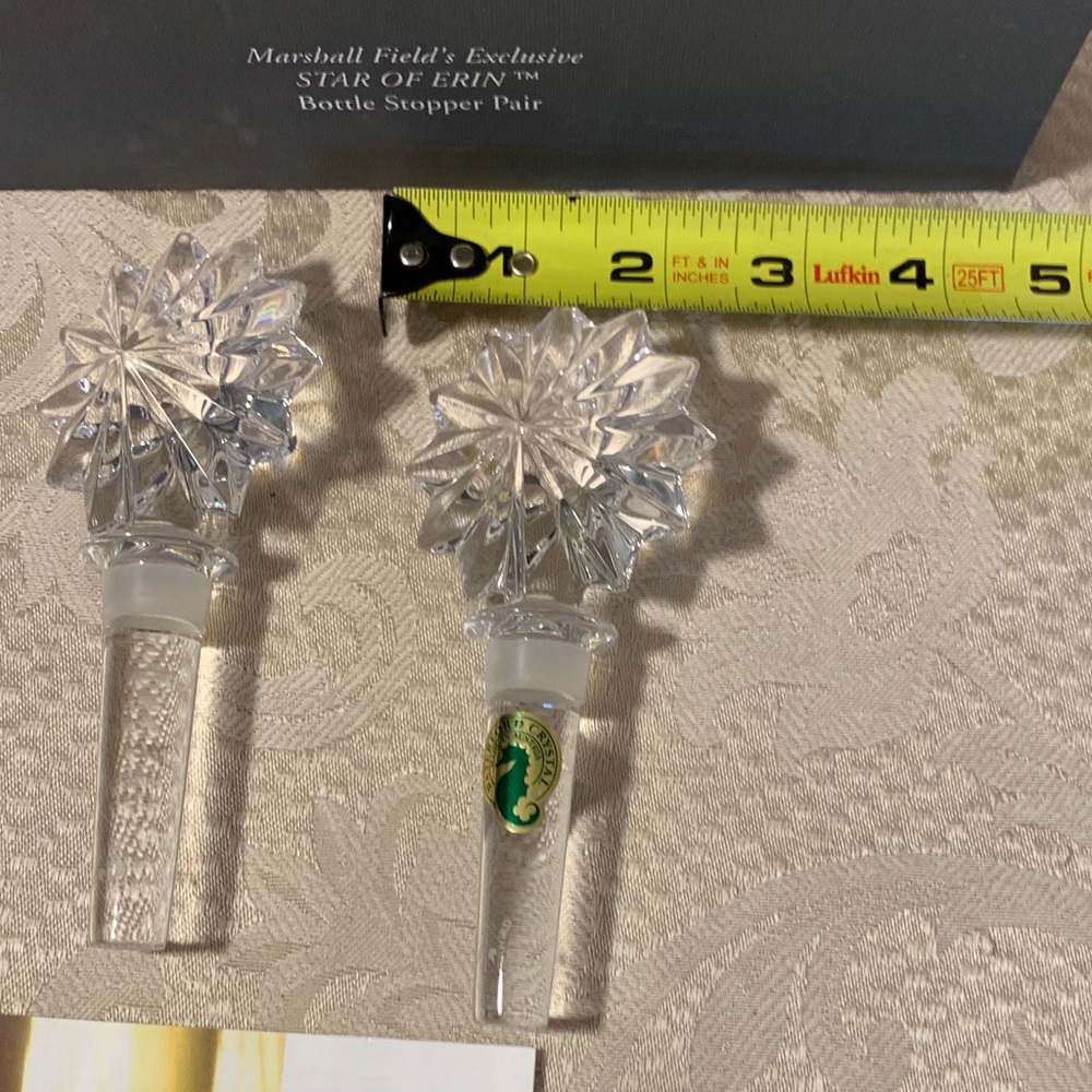 Waterford Crystal Star of Erin  Bottle Stoppers - Picture 6 of 7